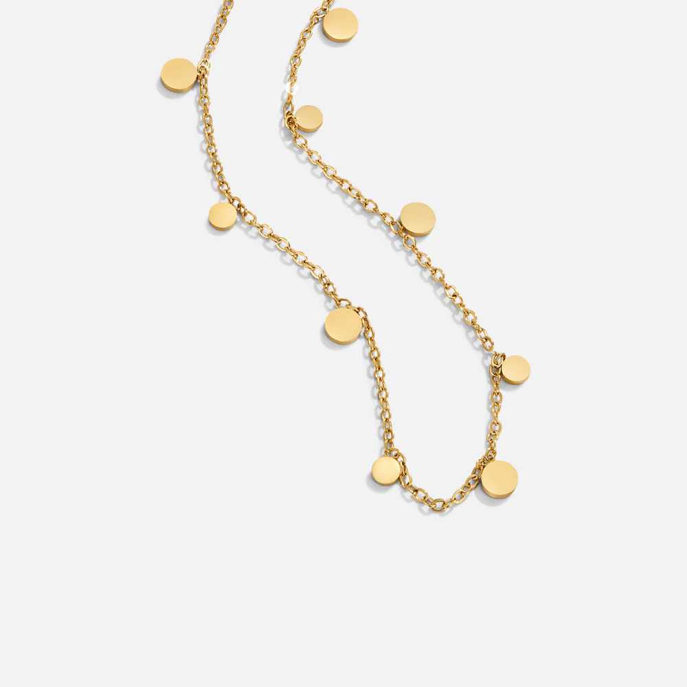 Agatha Smooth Teardrop Gold-Tone Necklace