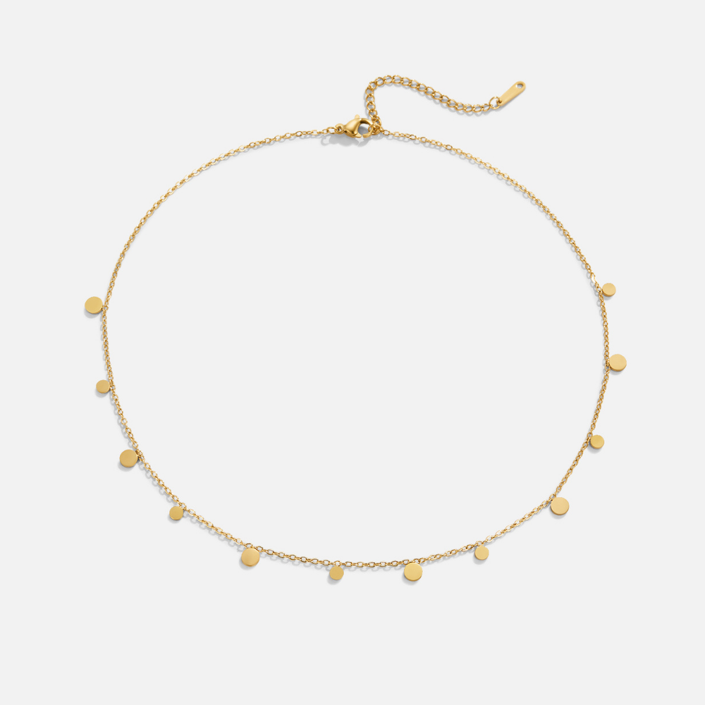Agatha Smooth Teardrop Gold-Tone Necklace