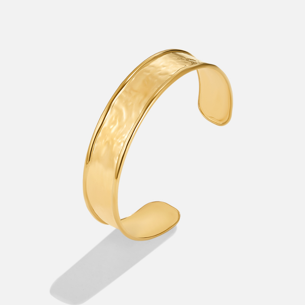 Nica Clean Slim Line Gold-Tone Round Bangle