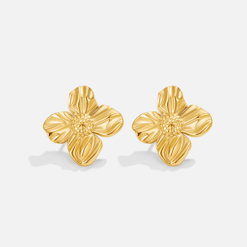 Little Bloom Gold-Tone Flower Earrings