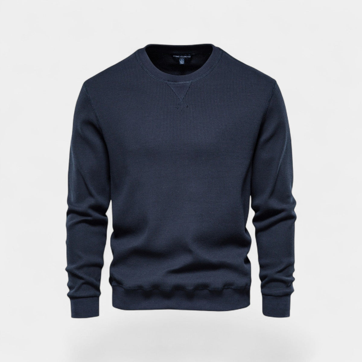 Men's Cotton Crew Neck Jumper – Relaxed Minimalist Cut
