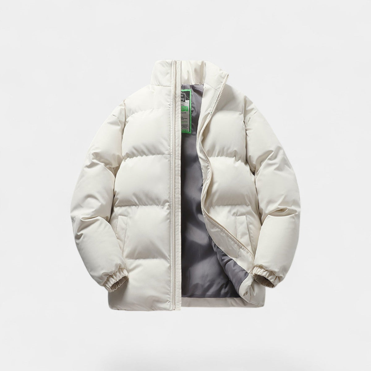 Men's Quilted Cotton Puffer Jacket – Loose Modern Fit
