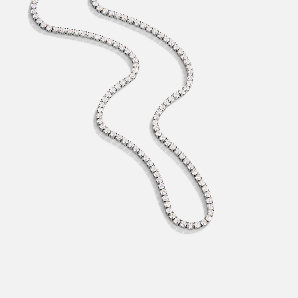 Cordelia Single Crystal Silver-Tone Necklace