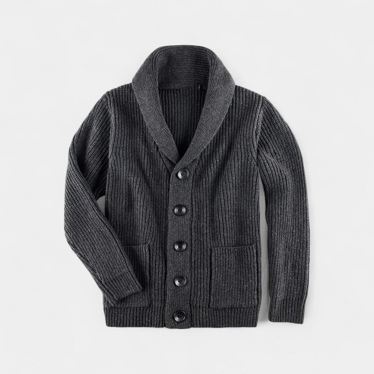 Men's Wool Button Up Vest – High Neck Knit