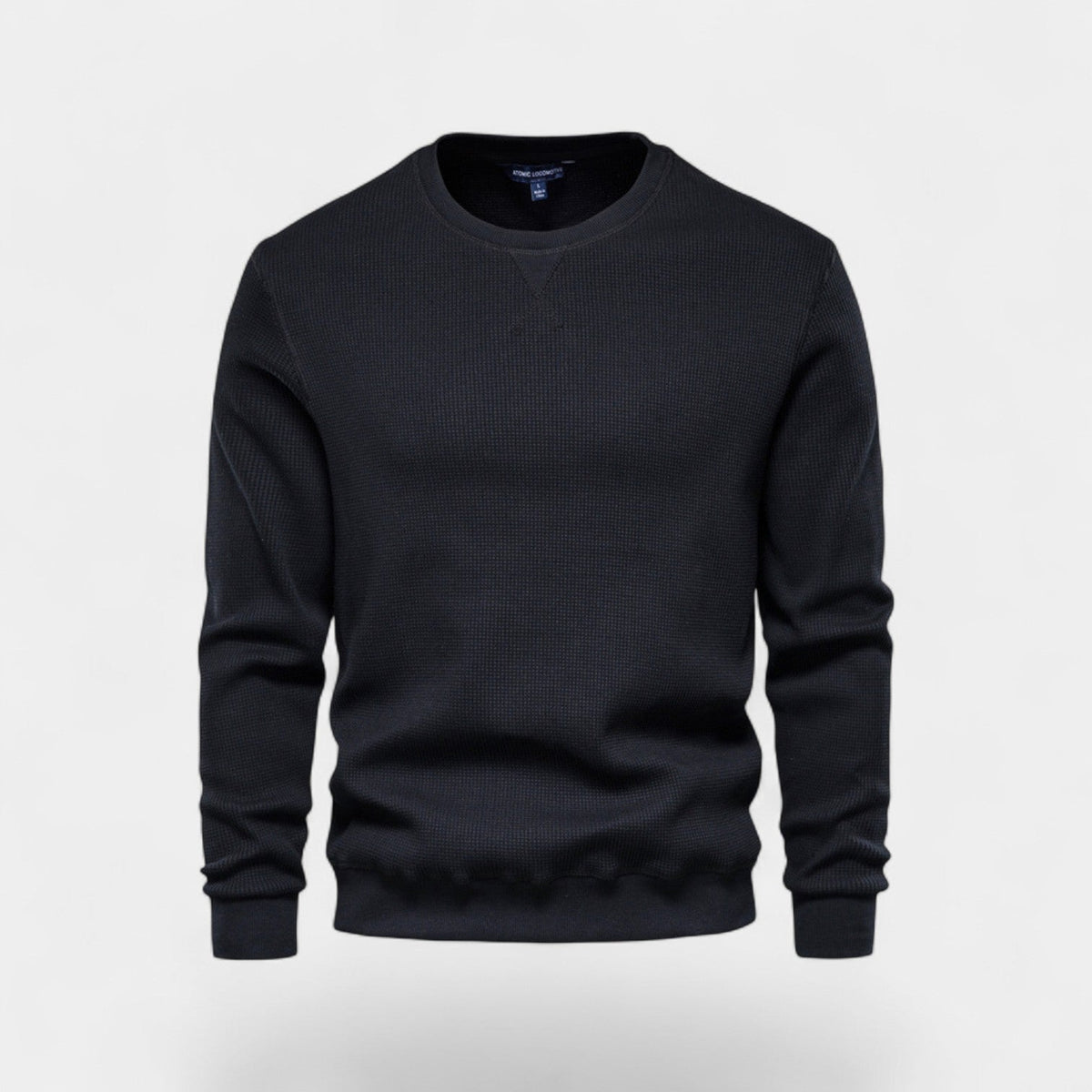 Men's Cotton Crew Neck Jumper – Relaxed Minimalist Cut