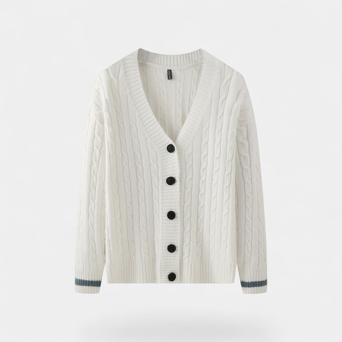 Men's Cotton Knit Cardigan – Relaxed V-Neck Button Front