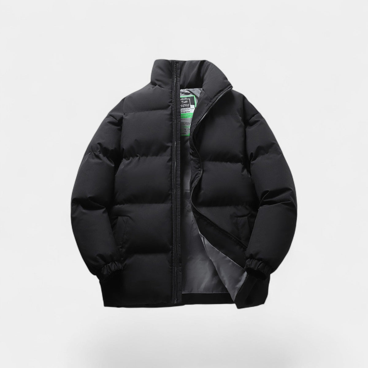 Men's Quilted Cotton Puffer Jacket – Loose Modern Fit