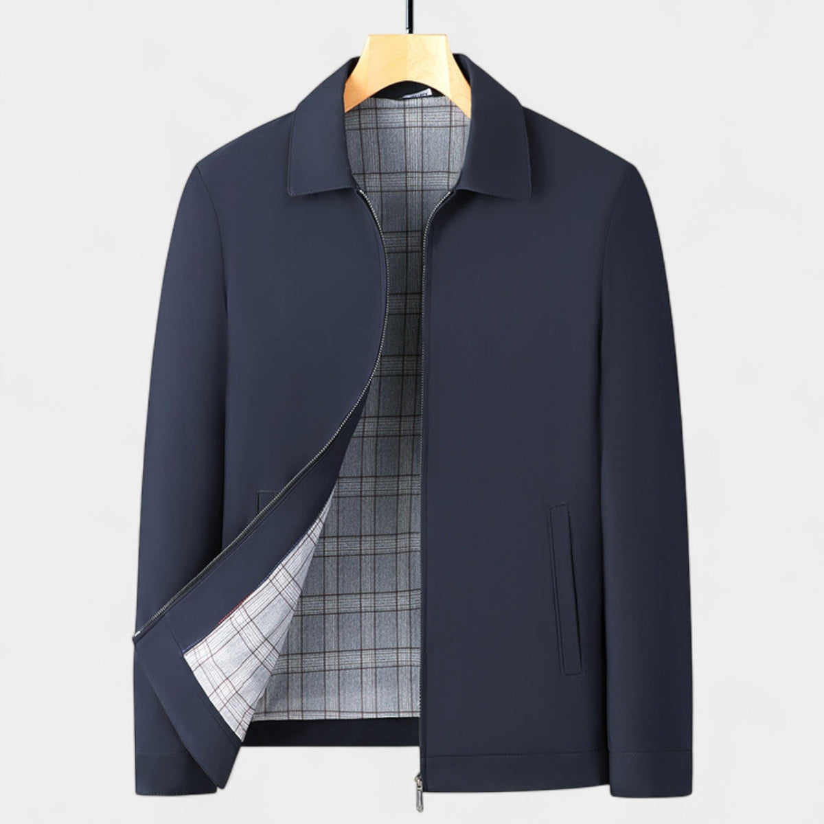 Men's Business Casual Jacket – Relaxed Lapel Collar