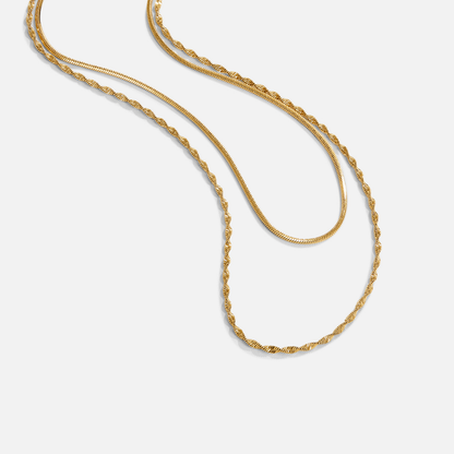 Leona Gold-Tone Multi Chain Layered Necklace