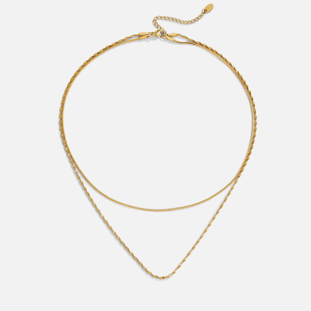 Leona Gold-Tone Multi Chain Layered Necklace