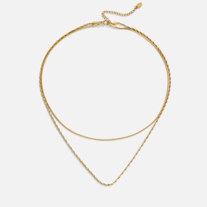 Leona Gold-Tone Multi Chain Layered Necklace