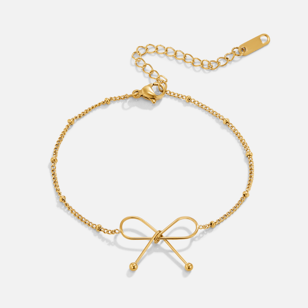 Anika Little Bow Gold-Tone Bracelet