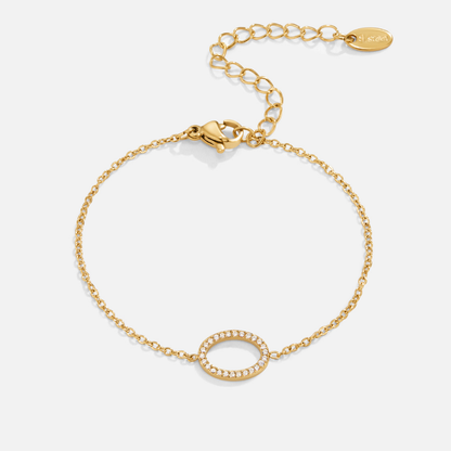 Kaia Round Cut Crystal Band Bracelet