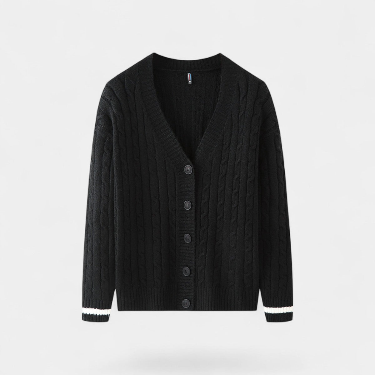 Men's Cotton Knit Cardigan – Relaxed V-Neck Button Front