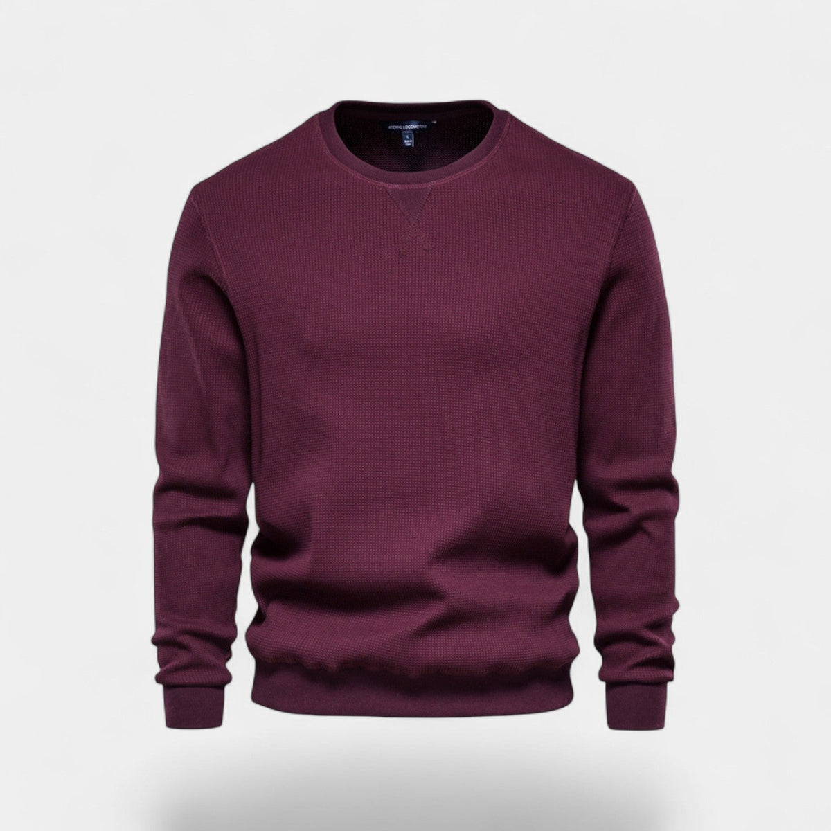 Men's Cotton Crew Neck Jumper – Relaxed Minimalist Cut