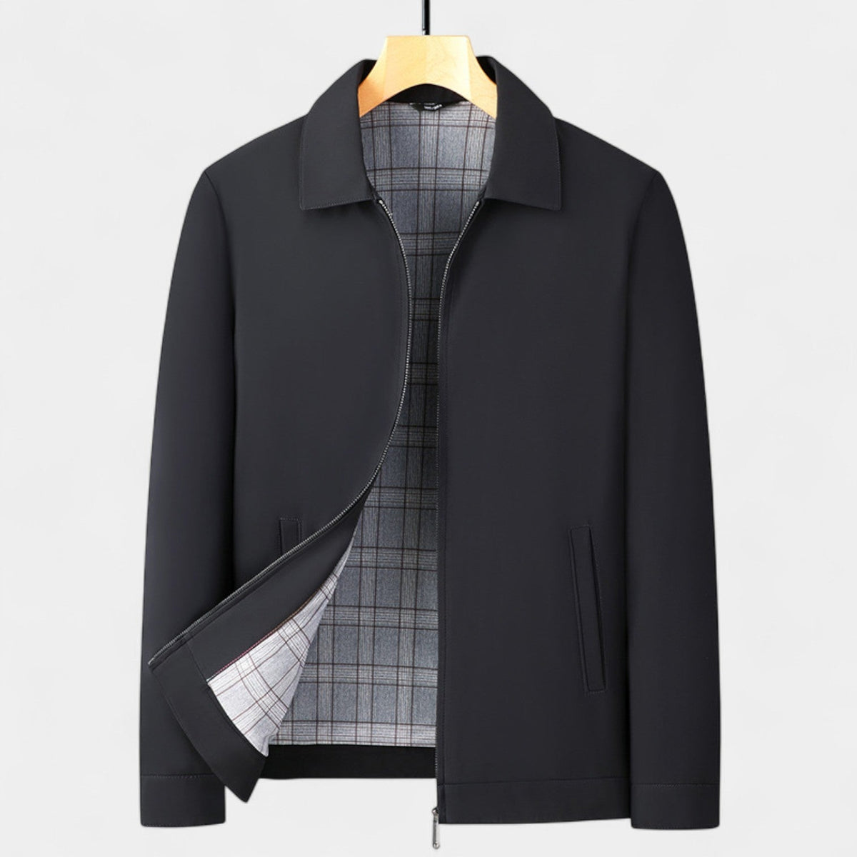 Men's Business Casual Jacket – Relaxed Lapel Collar