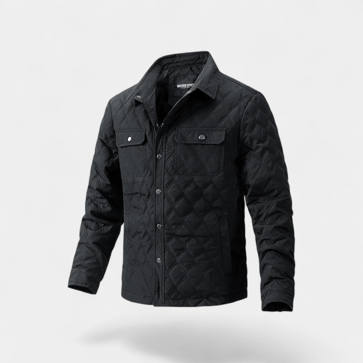 Men's Quilted Cotton Jacket – Tailored Stand Collar