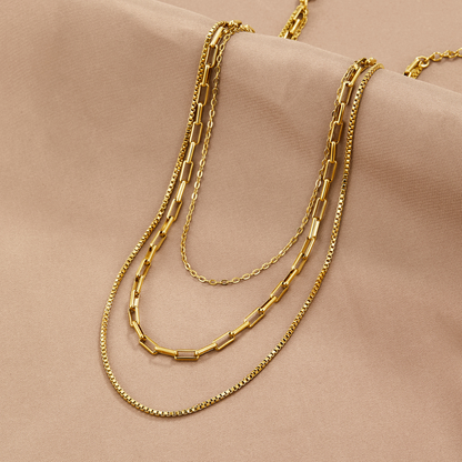 Miela Graduated Chains Ready-Layered Necklace