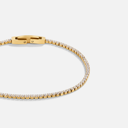 Niyah Pale Crystal Gold-Tone Band Bracelet