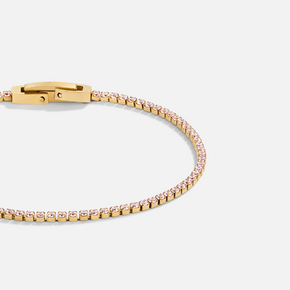 Kiera Pale Blush Crystal Gold-Tone Bracelet
