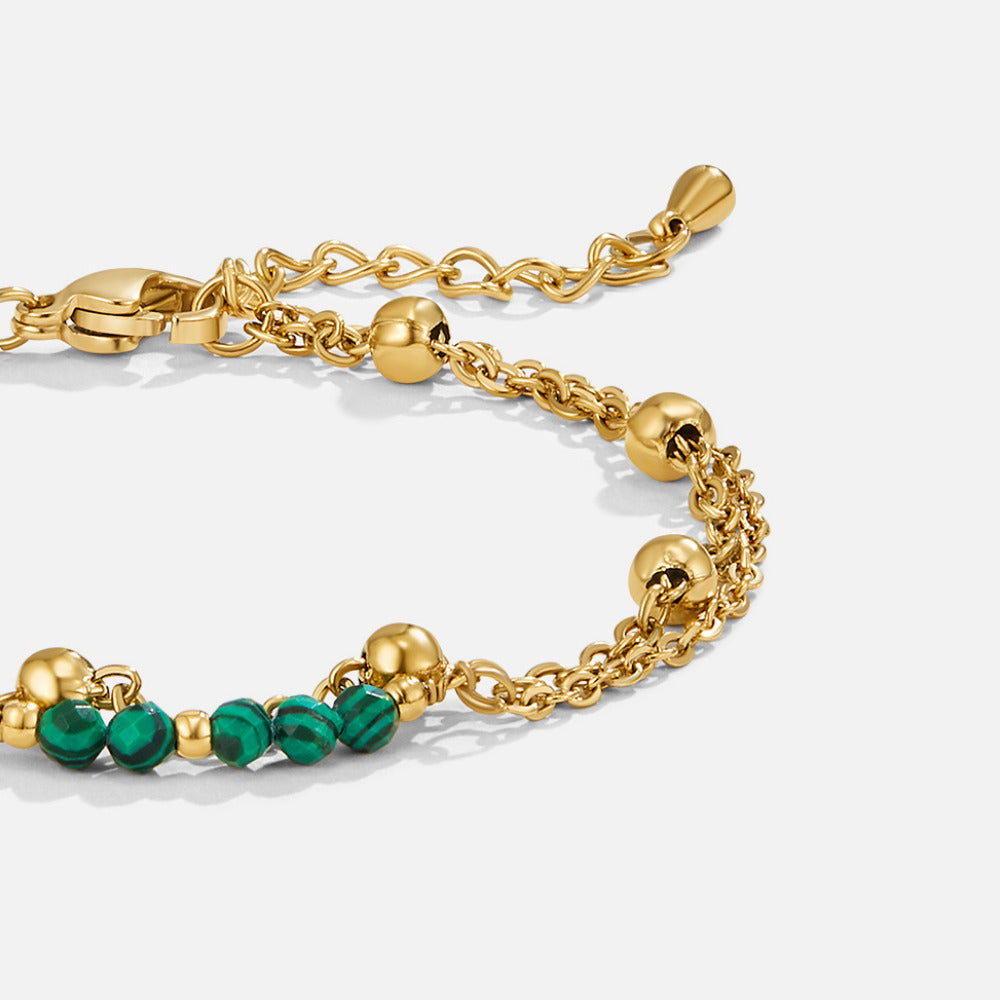 Alfa Moss Green Beaded Bracelet