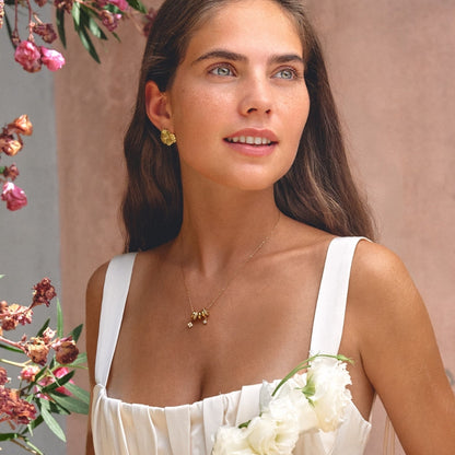 Aurea Open Ring Gold-Tone Pendant Necklace
