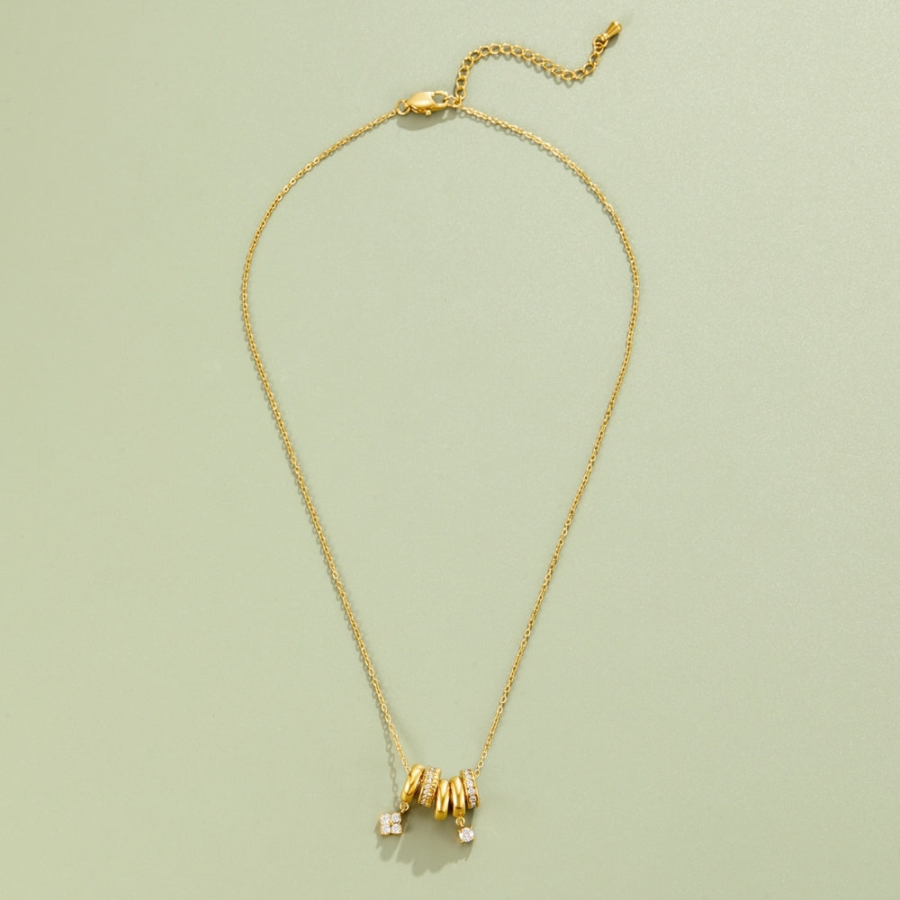 Aurea Open Ring Gold-Tone Pendant Necklace