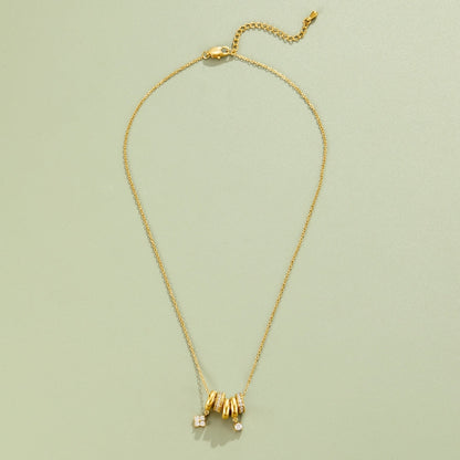 Aurea Open Ring Gold-Tone Pendant Necklace