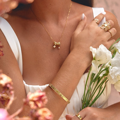 Aurea Open Ring Gold-Tone Pendant Necklace