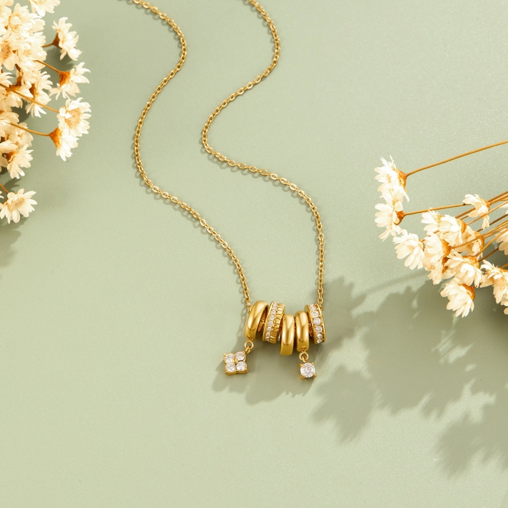 Aurea Open Ring Gold-Tone Pendant Necklace
