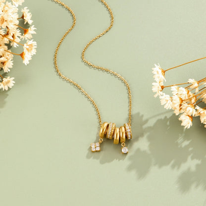 Aurea Open Ring Gold-Tone Pendant Necklace