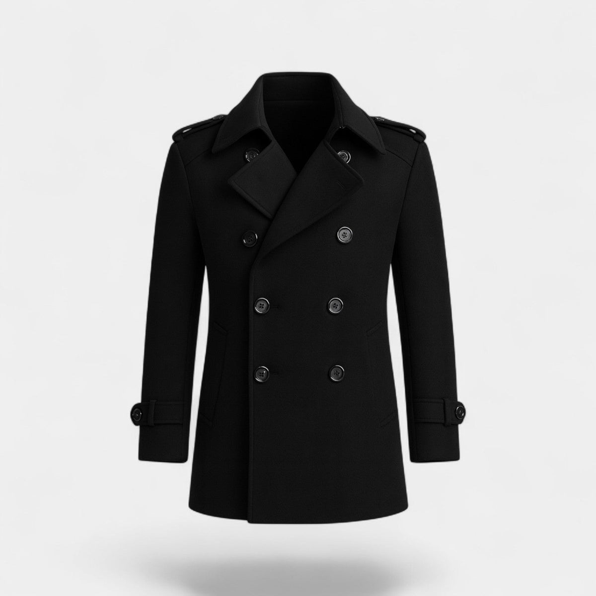 Men's Cotton Blend Trench Coat – Belted Mid Length
