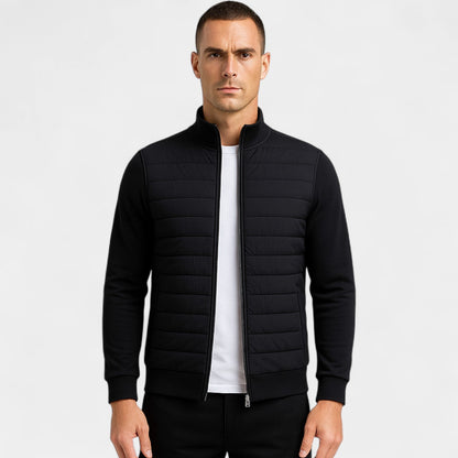 Men's Knitted Jacket – Lightweight Stand Collar Cut
