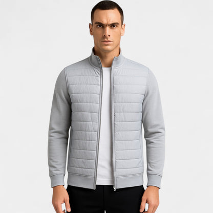 Men's Knitted Jacket – Lightweight Stand Collar Cut
