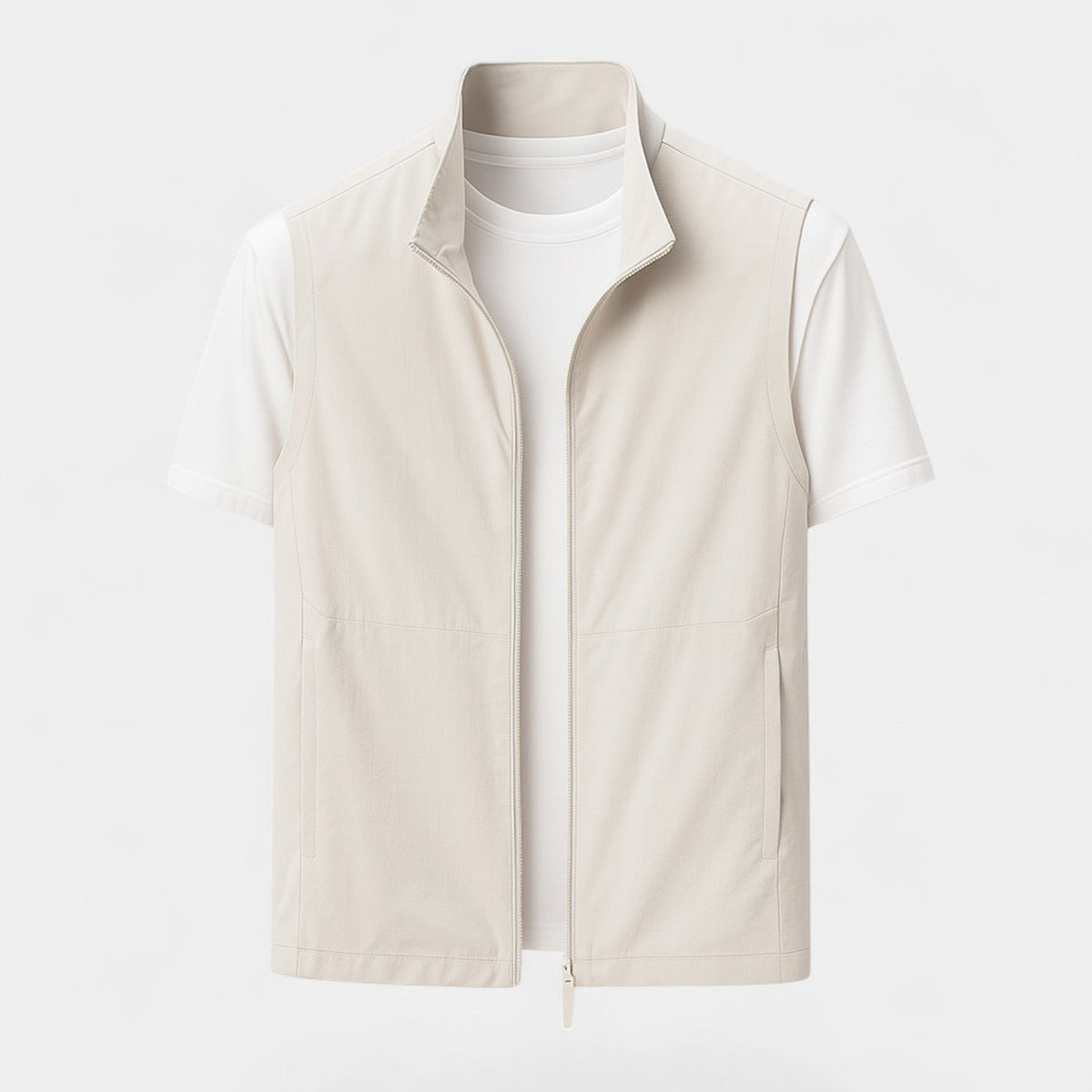 Men's Utility Body Warmer – Structured Stand Collar