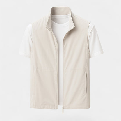 Men's Utility Body Warmer – Structured Stand Collar