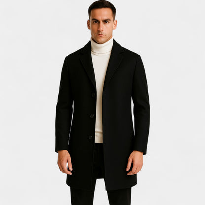 Men's Cotton Coat – Mid Length Windbreaker Style