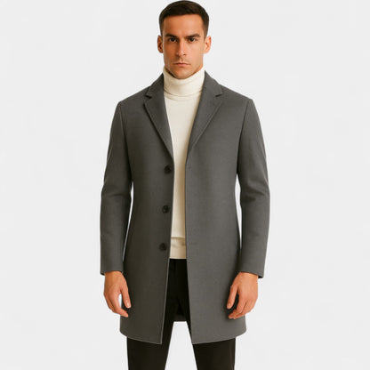 Men's Cotton Coat – Mid Length Windbreaker Style