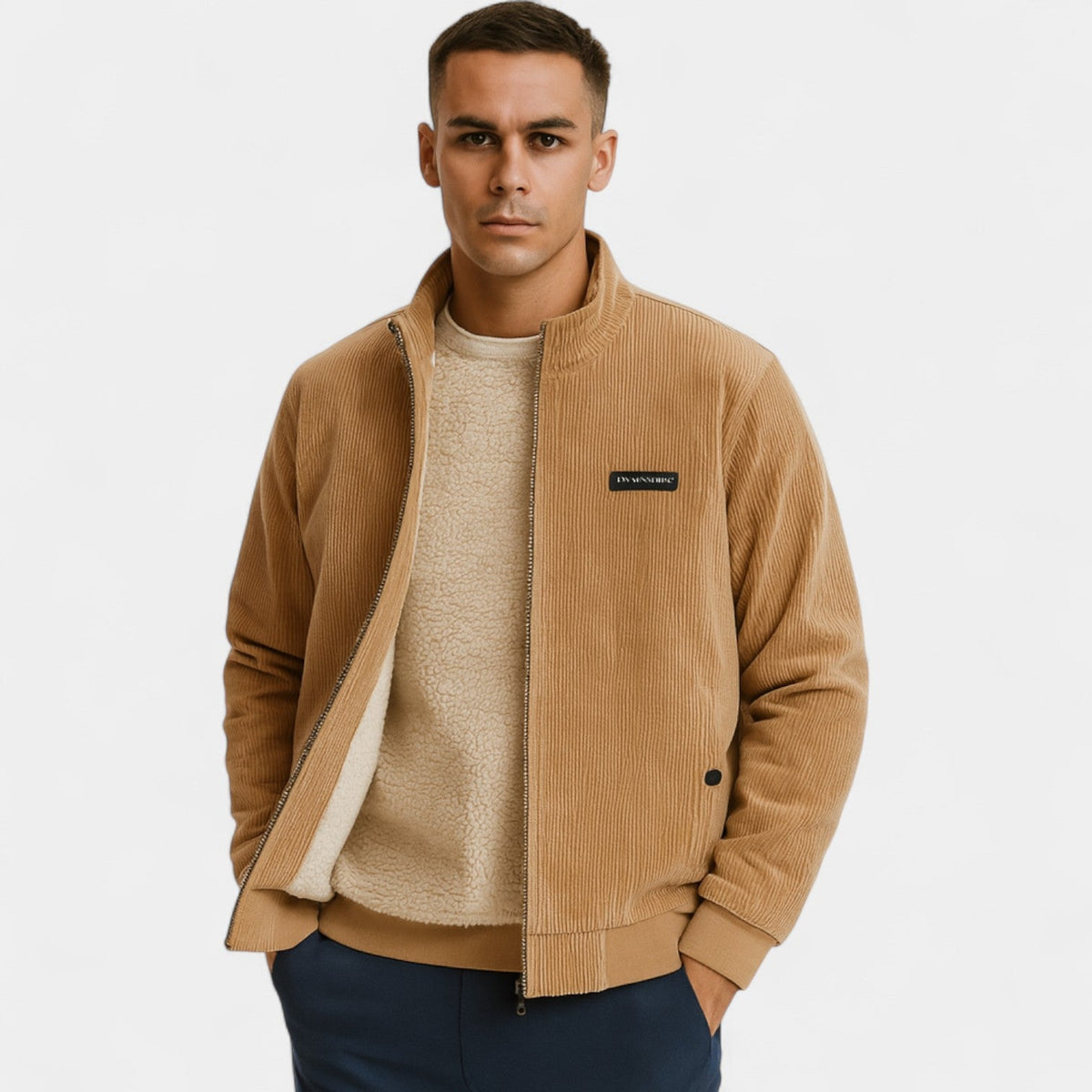 Men's Corduroy Jacket – Relaxed Shirt Collar Cut