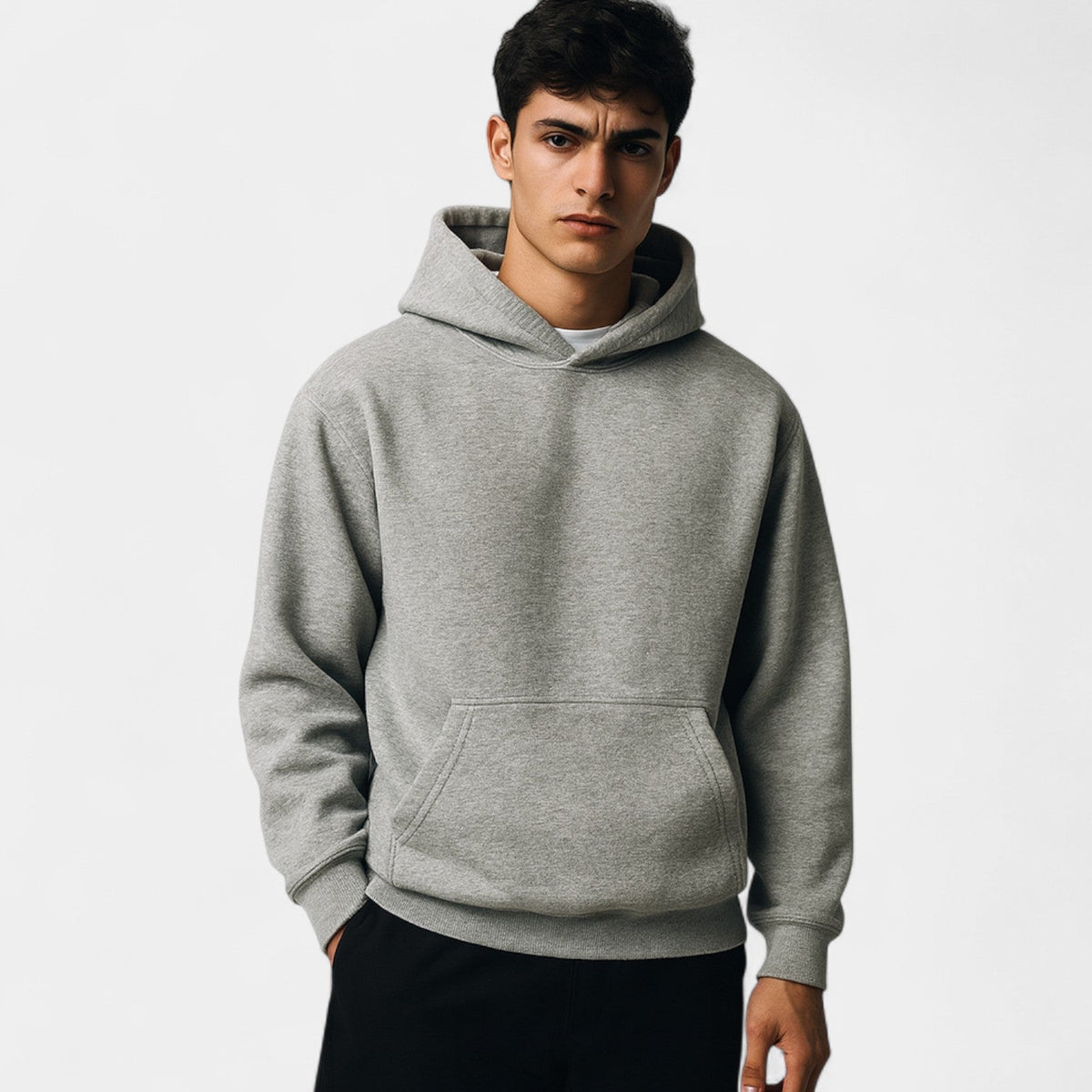 Men's Technical Jersey Hoodie – Relaxed Minimal Cut