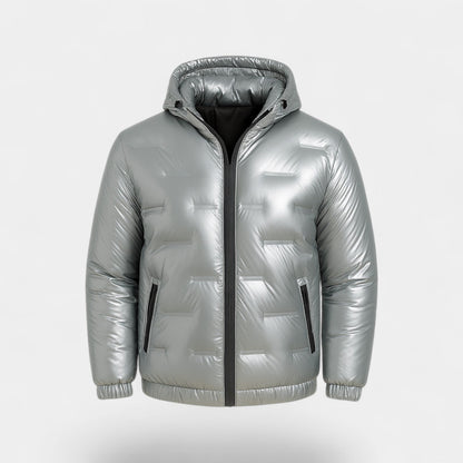Men's Hooded Down Puffer Jacket – Lightweight Warmth