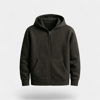 Men's Zip Through Hooded Cardigan – Relaxed Technical Knit