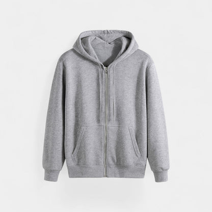 Men's Zip Through Hooded Cardigan – Relaxed Technical Knit