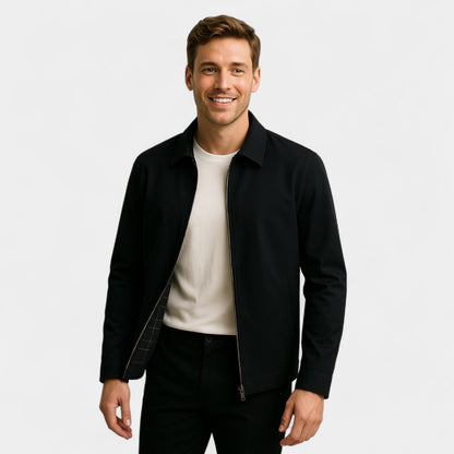 Men's Business Casual Jacket – Relaxed Lapel Collar