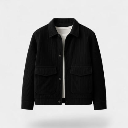 Men's Corduroy Jacket – Loose Fit with Retro Texture