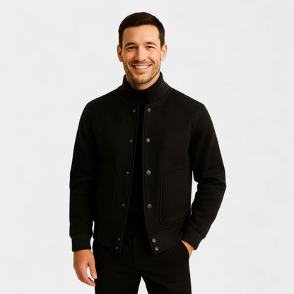 Men's Bomber Jacket – Slim Fit with a Stand Collar