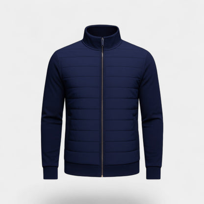 Men's Knitted Jacket – Lightweight Stand Collar Cut