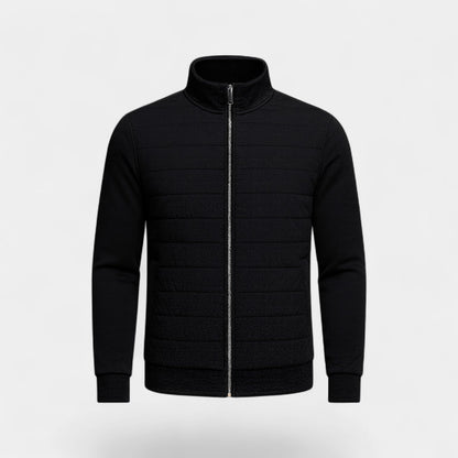 Men's Knitted Jacket – Lightweight Stand Collar Cut