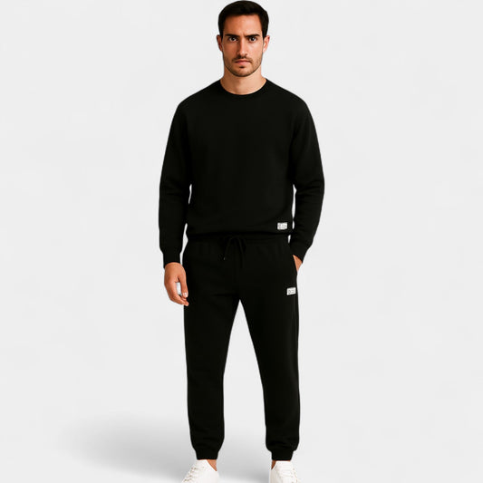 Men's Wool Loungewear Set – Crew Neck and Trousers