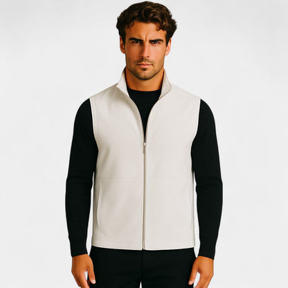 Men's Utility Body Warmer – Structured Stand Collar